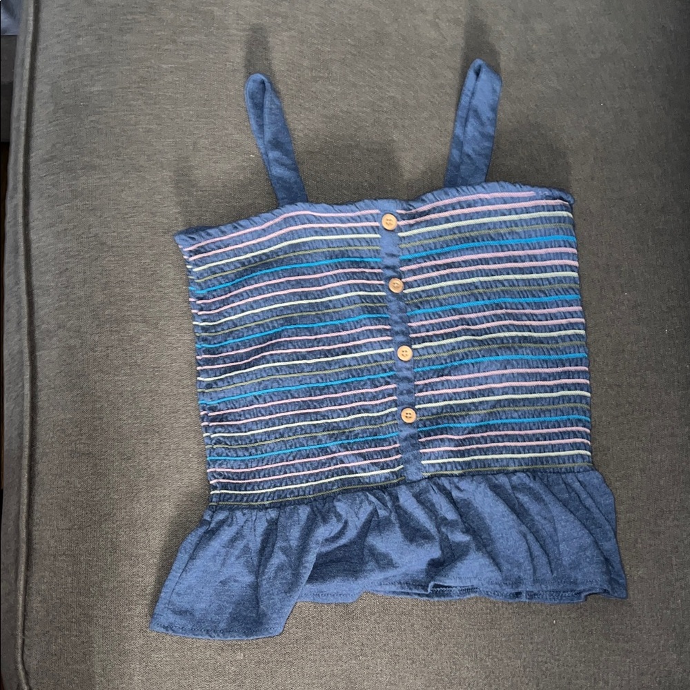 Old Navy Blue Striped Kids Top